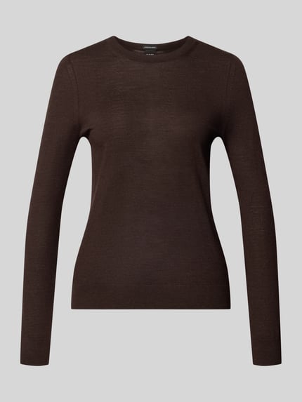 Pullover aus Wolle mit Rollsaum Shop The Look MANNEQUINE