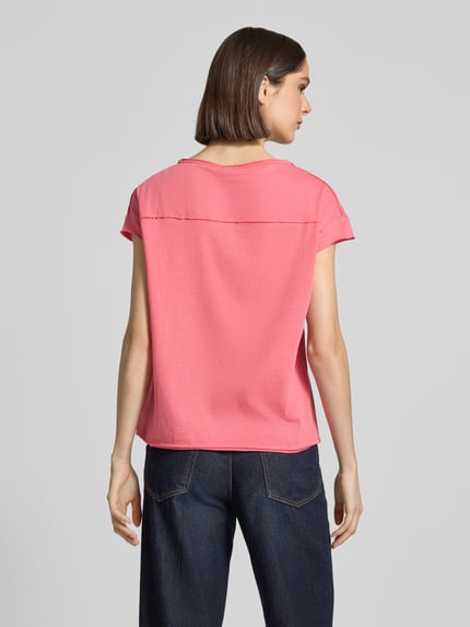 s.Oliver RED LABEL Regular Fit T-Shirt aus reiner Baumwolle Pink 5