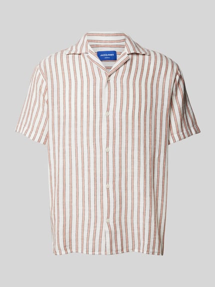 JACK & JONES Relaxed Fit Freizeithemd mit 1/2-Arm Modell 'NOTO' Beige 2