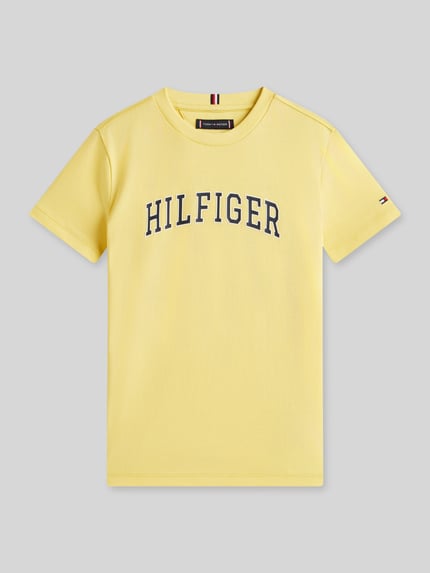 Tommy Hilfiger Kids regular fit T-shirt van puur katoen Geel - 2