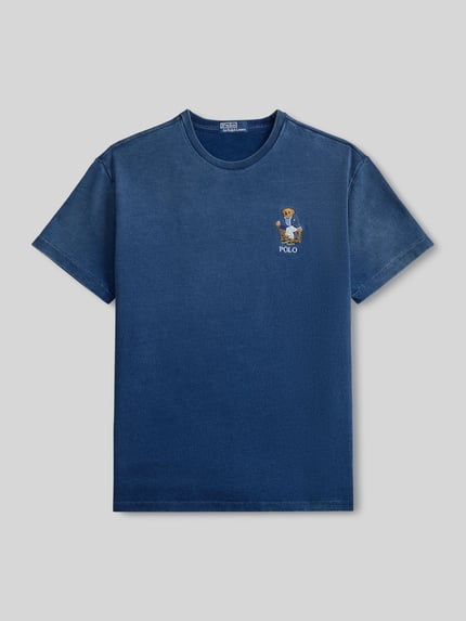 Polo Ralph Lauren T-shirt o kroju relaxed fit z czystej bawełny Granatowy 2