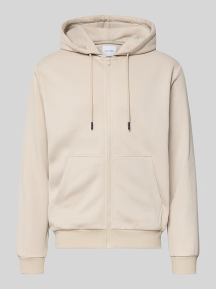 JACK & JONES Sweatjacke mit Kapuze Modell 'BRADLEY' Beige 2