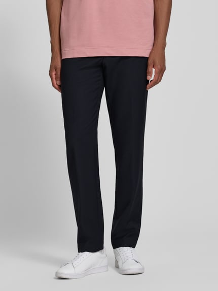 JOOP! COLLECTION Straight Fit Hose mit Lanawoll-Anteil Modell 'Sake' Marine 4