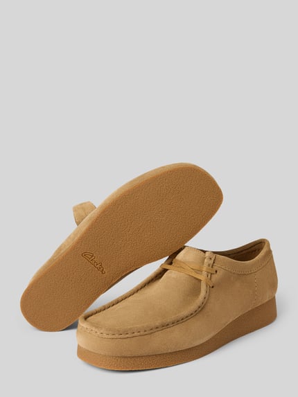 Clarks Mokassins aus Leder mit Gummisohle Modell 'Wallabee Evo' Sand 4
