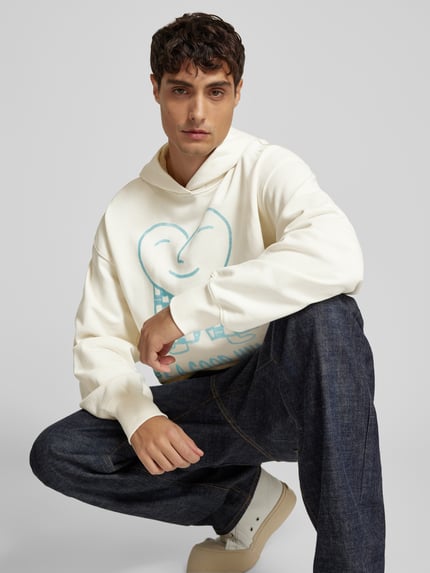 ISNURH hoodie met capuchon Offwhite - 3