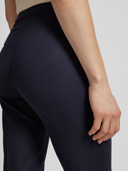 BOSS Stoffen broek met ritssluiting opzij, model 'Tiluna' Marineblauw - 3