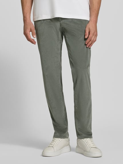 Brax Modern Fit Cordhose aus Baumwoll-Mix Modell 'Fabio' Oliv 4