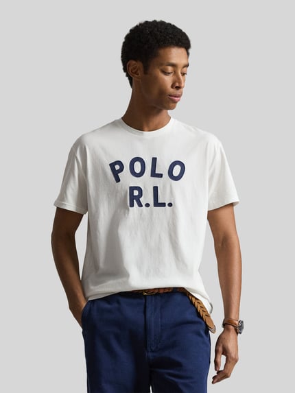 Polo Ralph Lauren Loose Fit T-Shirt aus reiner Baumwolle Weiss 4