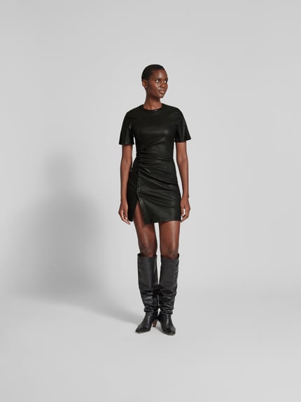 Rabanne Mini-jurk met zijwaartse knoopsluiting Zwart - 1
