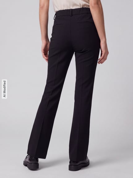 OPUS PANTS Relaxed Fit Gerade Hose aus Viskose-Mix Modell 'Luane Long' Black 5