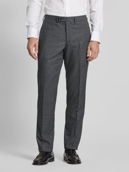 Christian Berg Men Pantalon met persplooien Antraciet - 4
