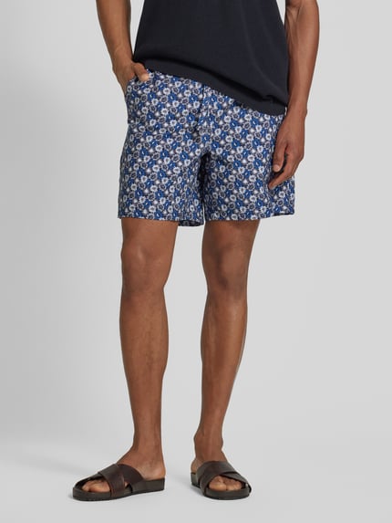 Lyle & Scott Szorty w kwiatowy wzór Ciemnoniebieski 4