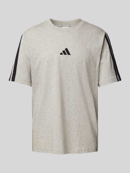 adidas Sportswear T-Shirt mit Logo-Stitching Hellgrau 2