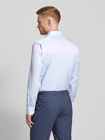 BOSS Regular Fit Businesshemd aus Feintwill Bleu 5