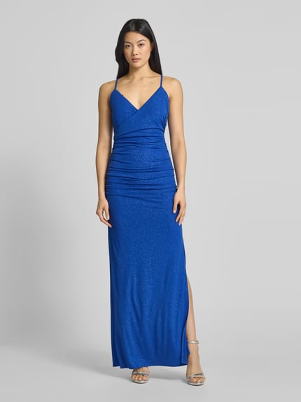 Jake*s Cocktail Abendkleid mit seitlichen Raffungen Royal 4