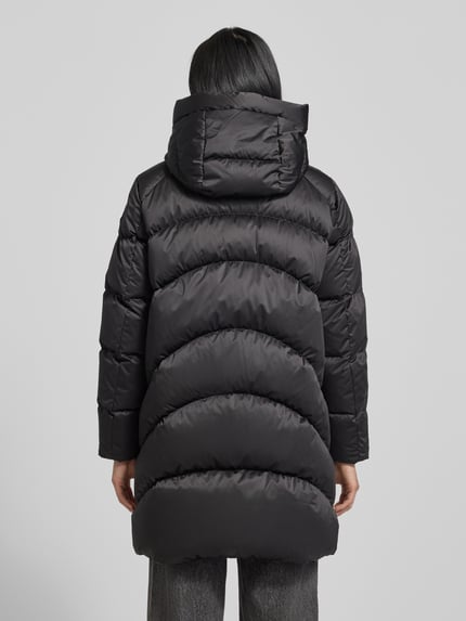 Blauer USA Steppmantel mit Kapuze Modell 'OPERA' Black 5