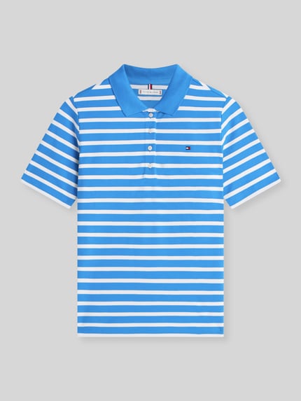 Tommy Hilfiger Regular Fit Poloshirts aus Baumwoll-Mix Sky 2