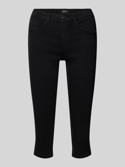 ONLY Regular Fit Caprijeans aus Viskose-Mix Modell 'RAIN' Black 2