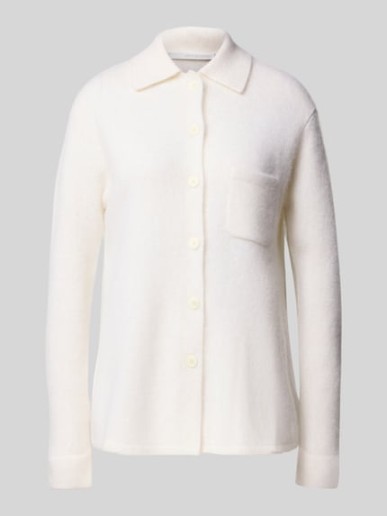HERZENS Strickjacke aus Kaschmir-Baumwoll-Mix Offwhite 2