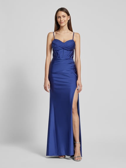 LUXUAR FASHION Abendkleid mit Herz-Ausschnitt Royal 4