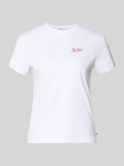 Tom Tailor Denim męski t-shirt o kroju regular fit z czystej bawełny Biały 2