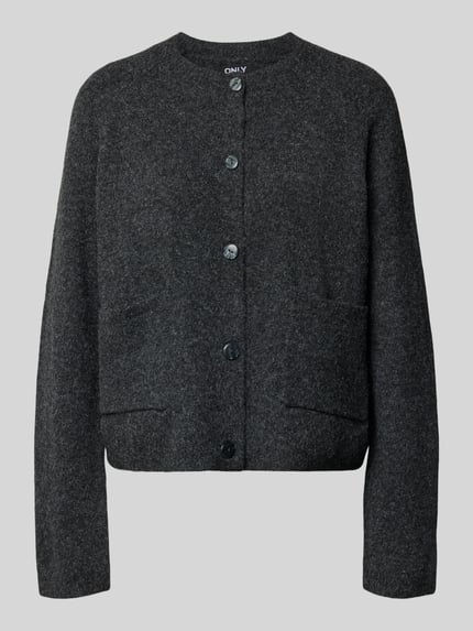 Regular Fit Strickjacke mit Woll-Anteil Modell 'PIEMONTE' Shop The Look MANNEQUINE