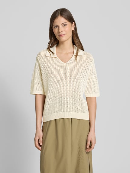 ECOALF Strickpullover mit 1/2-Arm Modell 'ARGANALF' Beige 4