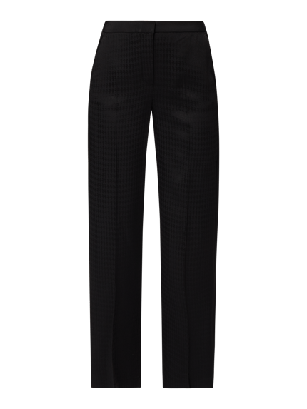 Karl Lagerfeld Marlenehose mit Webmuster Black 2