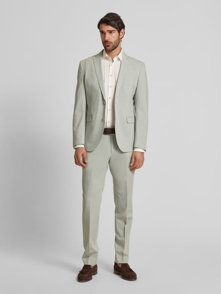 s.Oliver BLACK LABEL Slim Fit Sakko mit Viskose-Anteil Hellgruen 1