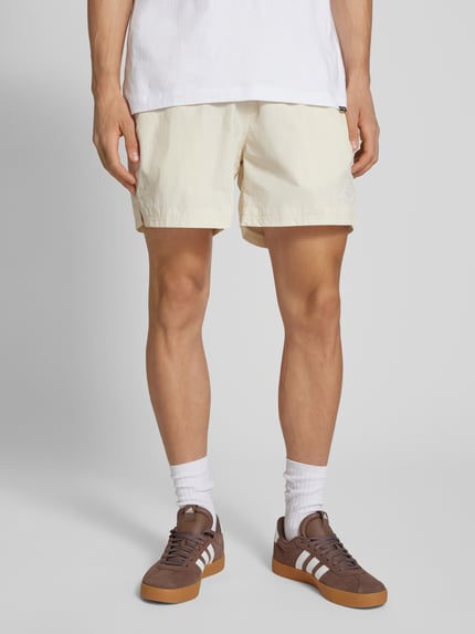 BLKVIS Relaxed Fit Shorts mit Label-Print Offwhite 4