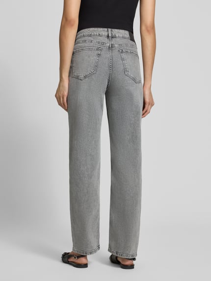 s.Oliver RED LABEL Jeansy o kroju straight fit z mieszanka bawełny model 'KAROLIN' Jasnoszary 5