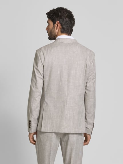 JOOP! COLLECTION Taillierter Sakko aus Baumwoll-Woll-Mix mit Leinen-Anteil Modell 'Hoverest' Beige 5