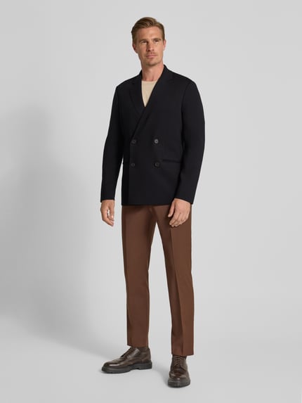 Emporio Armani Regular Fit 2-Knopf-Sakko mit Woll-Anteil Marine 1