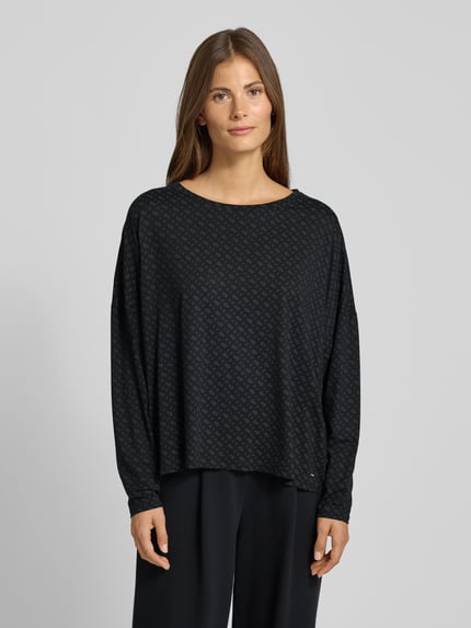 BOSS Relaxed Fit Pyjama-Oberteil aus Lyocell-Mix Black 4