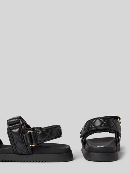 Steve Madden Sandalette aus Leder mit Steppnähten Modell 'Mona' Black 2