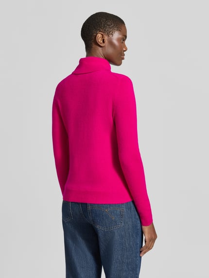 Christian Berg Woman Regular Fit Rollkragenpullover aus reinem Kaschmir Pink 5