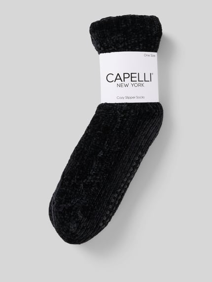 CAPELLI NEW YORK Socken mit geripptem Abschluss Black 3