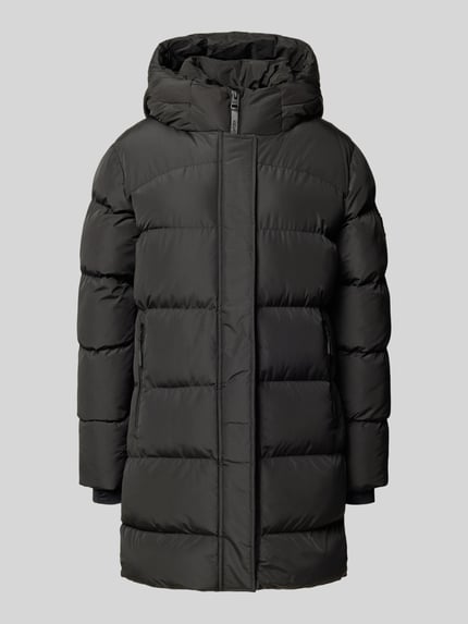 Superdry Kurtka puchowa z kieszeniami na zamek Czarny 2