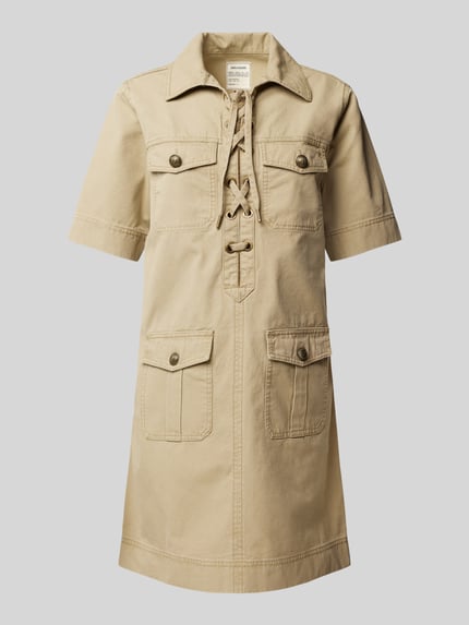Zadig&Voltaire Mini-jurk met klepzakken, model 'RECORD' Beige - 2