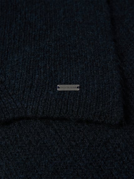 Tom Tailor Sjaal met katoen Marineblauw - 2