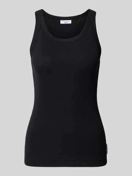 Marc O'Polo DENIM Slim Fit Tank Top aus Baumwoll-Mix Black 2