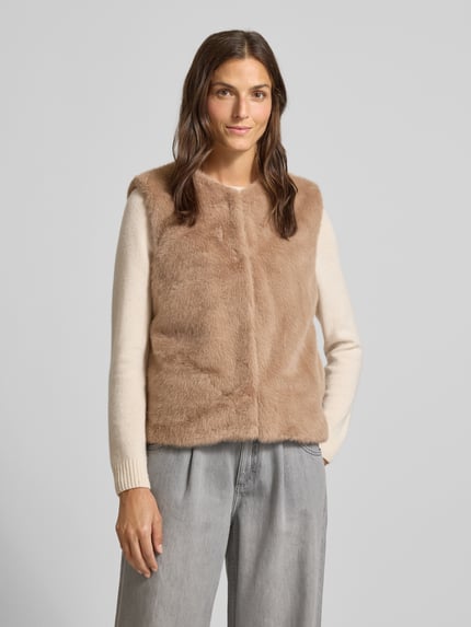 Fynch-Hatton Gilet met imitatiebont Beige - 4