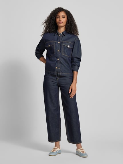Jake*s Casual Straight Fit Jeans aus reiner Baumwolle Jeansblau 1