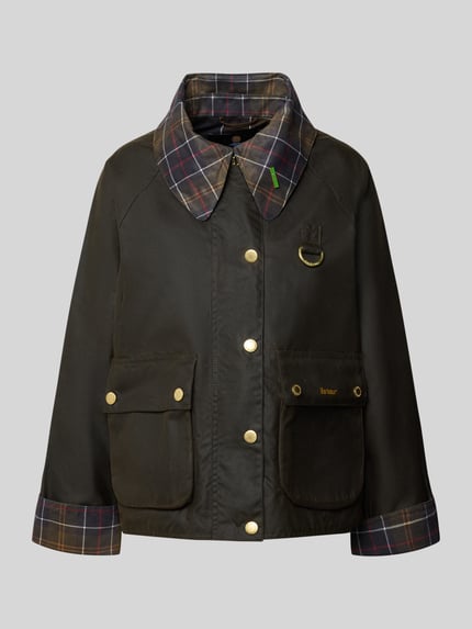 Barbour Regular Fit Funktionsjacke aus reiner gewachster Baumwolle Oliv 1