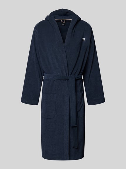 BOSS Regular Fit Bademantel mit Viskose-Anteil Modell 'Terry' Marine 1