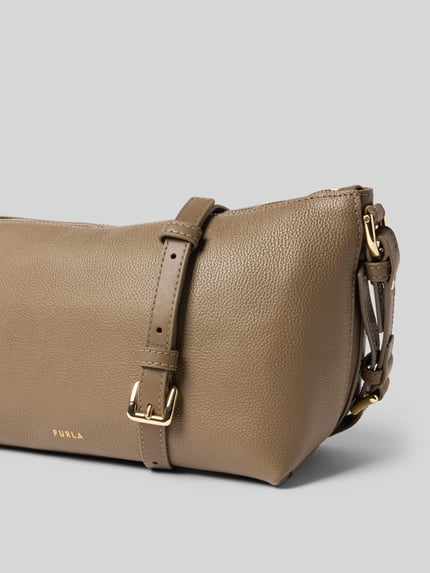 FURLA Umhängetasche mit verstellbarem Schulterriemen Mittelgrau 3