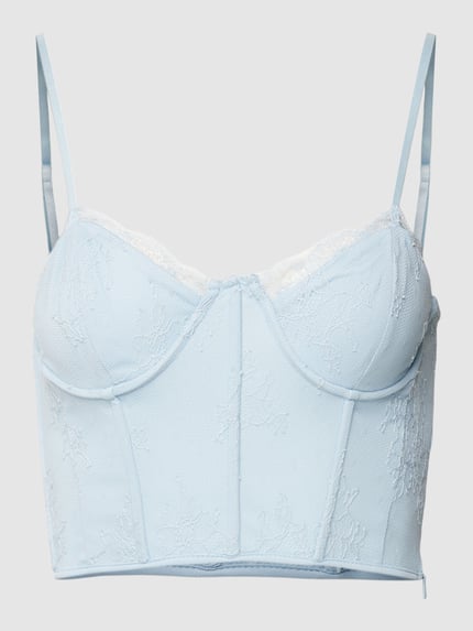 EDITED Top mit Spitzenbesatz Modell 'Melody' Aqua 2