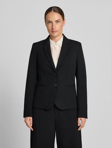 Christian Berg Woman Selection Blazer mit Leistentaschen und Reverskragen Black 4