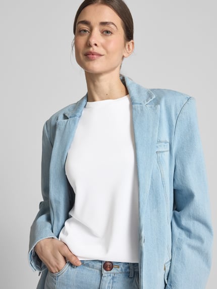 Tom Tailor Denim T-shirt o kroju regular fit z okrągłym dekoltem Biały 3