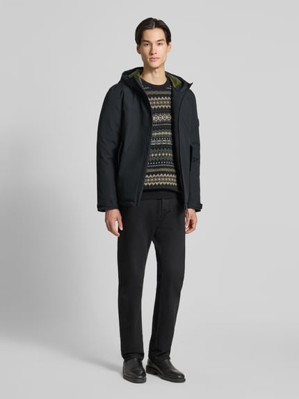 Tommy Hilfiger Regular fit functioneel jack met capuchon Zwart - 1